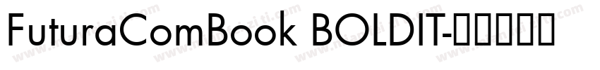 FuturaComBook BOLDIT字体转换